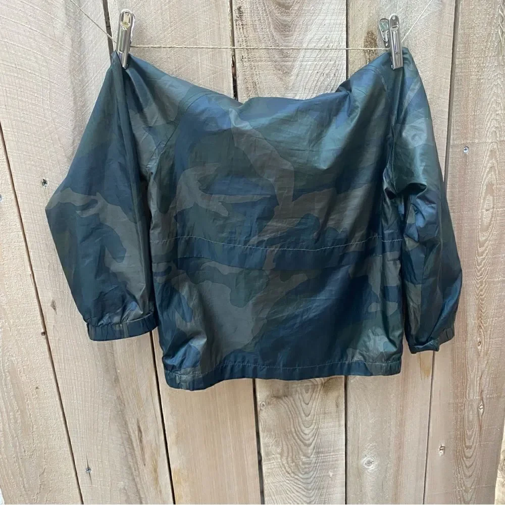 Mango kids wind breaker camouflage print jacket size 6/7 years